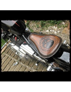 ASIENTO SOLO SKULL UNIVERSAL HARLEY DAVIDSON MARRÓN 2