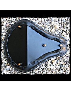 ASIENTO SOLO SKULL IRON BLUE UNIVERSAL HARLEY DAVIDSON NEGRO 2