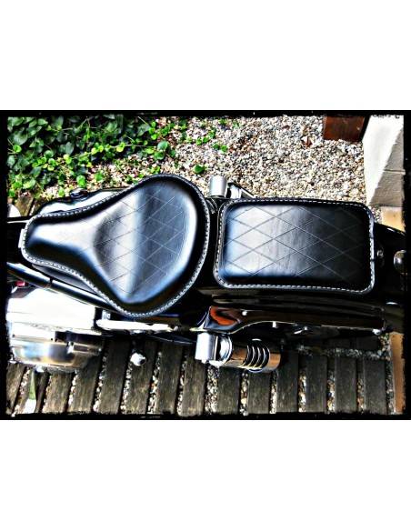 ASIENTO SOLO BALAS UNIVERSAL HARLEY DAVIDSON ROJO