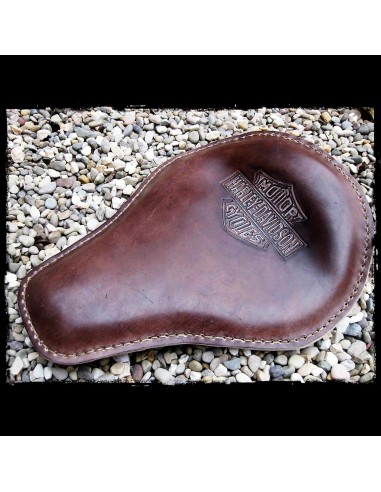ASIENTO SOLO BROWN LEATHER UNIVERSAL HARLEY DAVIDSON MARRÓN