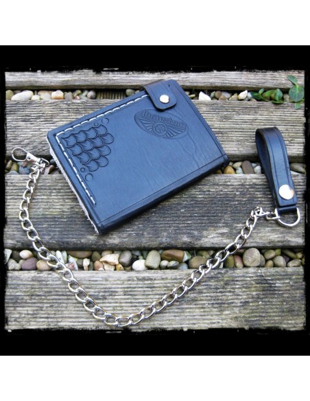 CARTERA MOTERO PIEL BLACK SKULL CARTERA MOTERO PIEL BLACK SKULL