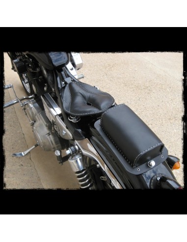 TACO ASIENTO VENTOSAS VINTAGE UNIVERSAL NEGRO HILO BLANCO