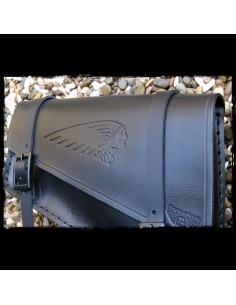 ALFORJA BASCULANTE PIEL ALL BLACK INDIAN UNIVERSAL 2
