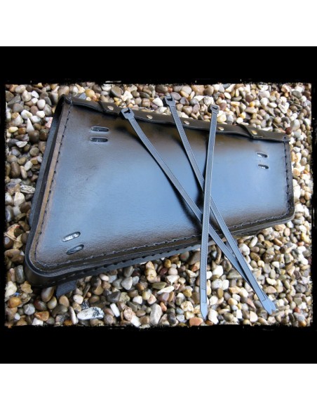 ALFORJA BASCULANTE PIEL ALL BLACK UNIVERSAL