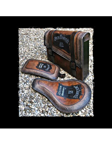 ALFORJA PIEL SEMIRRÍGIDA JACK DANIELS UNIVERSAL