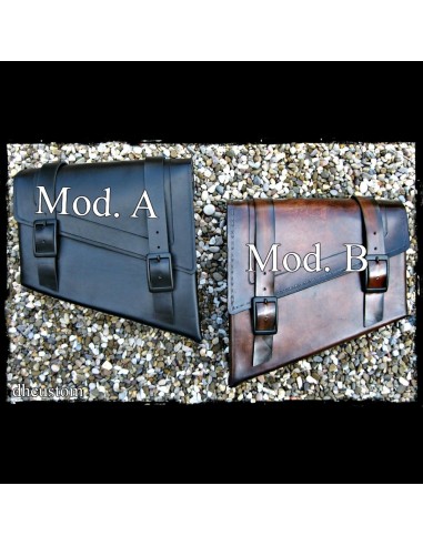 ALFORJA PIEL SEMIRRÍGIDA LEATHER UNIVERSAL