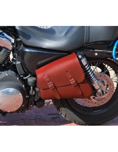ALFORJA BASCULANTE LEGION MARRON PARA HD SPORTSTER