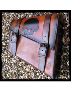 ALFORJA PIEL SEMIRRÍGIDA SKULL LEATHER UNIVERSAL
