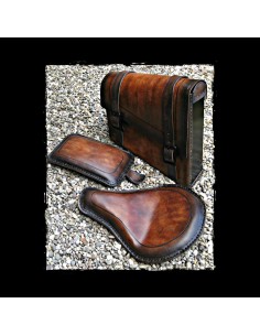 ALFORJA PIEL SEMIRRÍGIDA DARK LEATHER UNIVERSAL 2