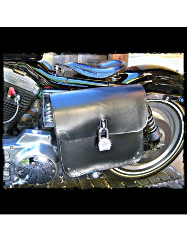 ALFORJA CUERO NATURAL H.D  UNIVERSAL