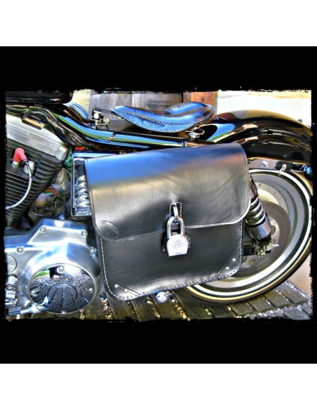 ALFORJA CUERO NATURAL H.D  UNIVERSAL