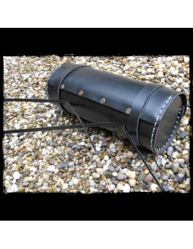 RULO PORTAHERRAMIENTAS PIEL SKULL HD NEGRO