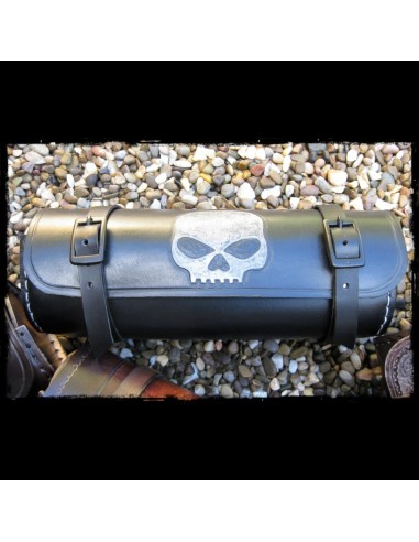 RULO PORTAHERRAMIENTAS PIEL SKULL HD NEGRO