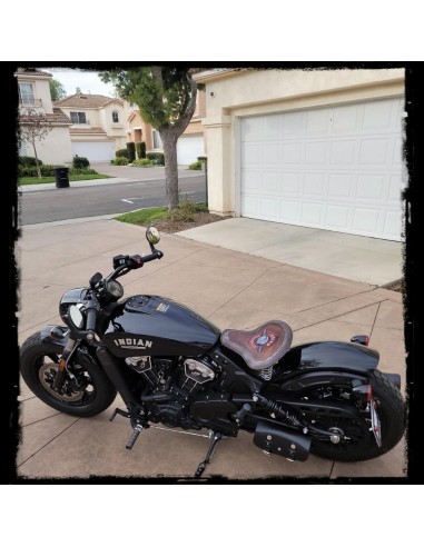 ASIENTO SOLO CUERO MARRÓN OSCURO PARA INDIAN 1920