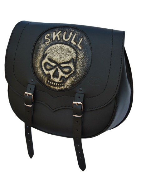 ALFORJA SPARTA SKULL MARFIL UN SOLO LADO 34X15X38