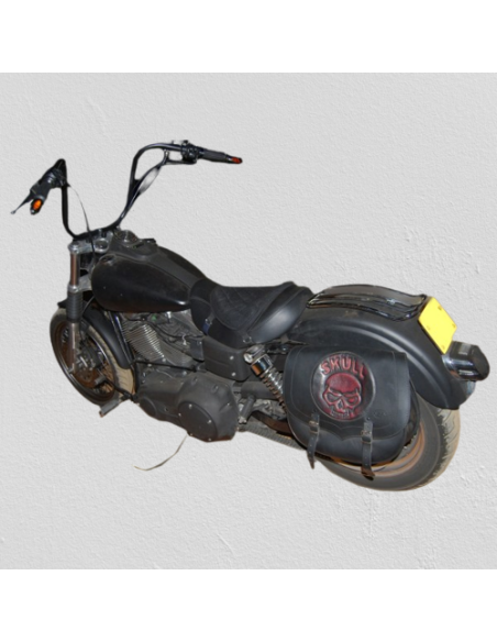 ALFORJA SPARTA SKULL MARFIL UN SOLO LADO 34X15X38