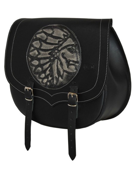 ALFORJA SPARTA JEFE INDIO UN SOLO LADO 34X15X38