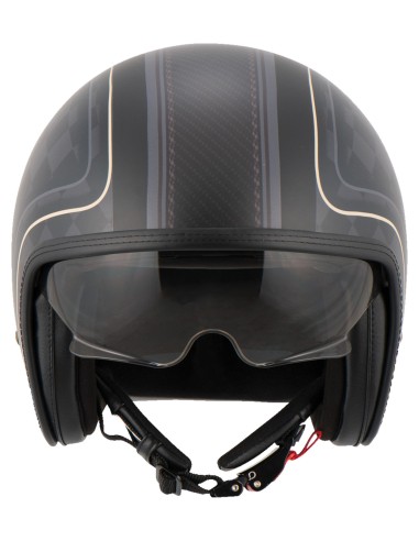 CASCO CUSTOM HIGHWAY 1 NEGRO MATE HOMOLOGADO para Cascos Jet