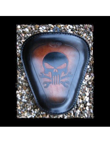 ASIENTO SOLO SKULL BROWN PARA SPORTSTER 2010 - UP