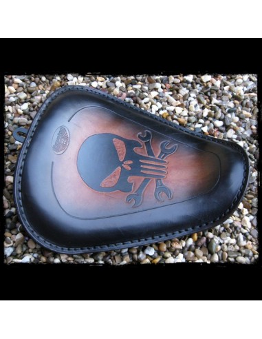 ASIENTO SOLO SKULL BROWN PARA SPORTSTER 2010 - UP