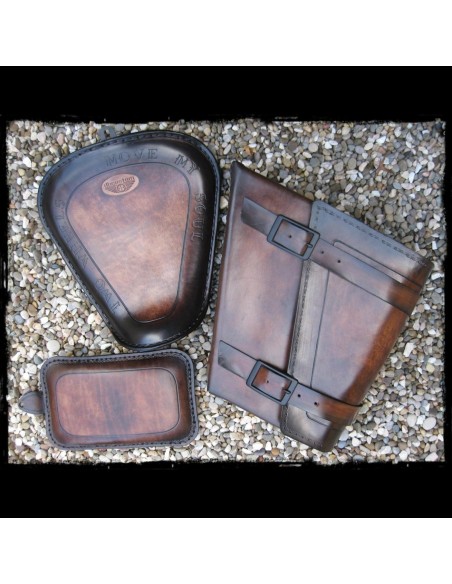 ASIENTO SOLO SKULL BROWN PARA SPORTSTER 2010 - UP