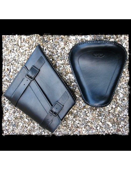 ASIENTO SOLO BROWN VINTAGE LOGO HD PARA SPORTSTER 2010 - UP