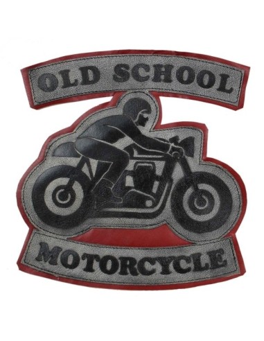 PARCHE PIEL VINTAGE MOTORISTA OLD SCHOOL MOTORCYCLE