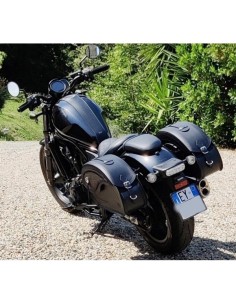 ALFORJAS PIEL RIGIDAS VENDETTA HONDA REBEL BASICAS para Alforjas de...