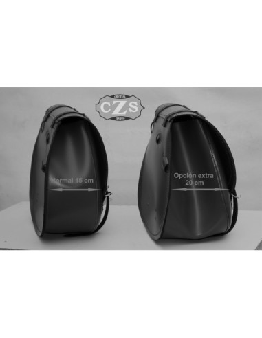 ALFORJA PIEL BANDO BASICA OLD RAT SOFTAIL STREET BOB H.D para Alfor...