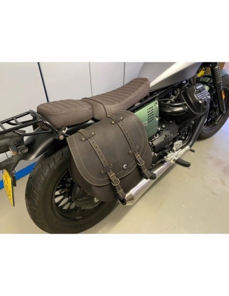 ALFORJA PIEL BANDO BASICA OLD RAT SOFTAIL STREET BOB H.D para Alfor...