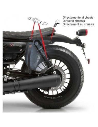 ALFORJA PIEL BANDO BASICA OLD RAT SOFTAIL STREET BOB H.D para Alfor...