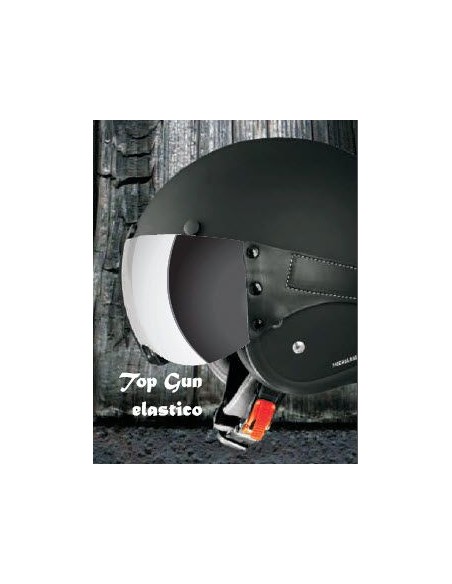 VISERA TOP GUN ELASTICA PARA CASCOS BLACK RACER