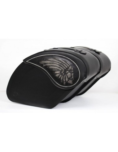 ALFORJAS PIEL RÍGIDAS LEGEND BIG-BOSS PARA INDIAN CHIEF para Alforj...