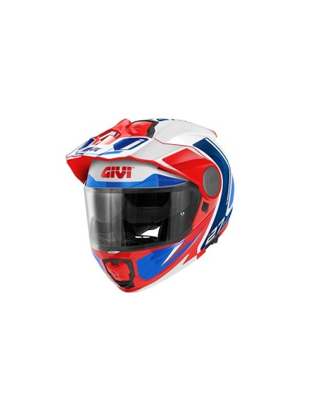 Casco modular online rojo