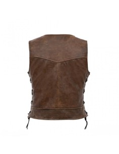CHALECO PIEL COOPER NAPPA MARRON CHICA ENTALLADO 2