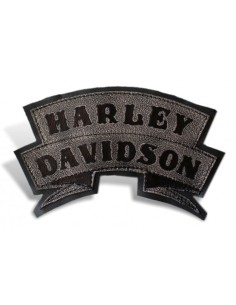 PARCHE DE ESPALDA PIEL HARLEY DAVIDSON NEGRO para Parches