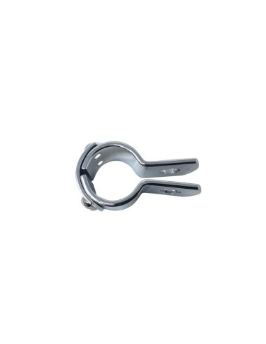 ABRAZADERA CROMADA PARA DEFENSA DE 30 MM.