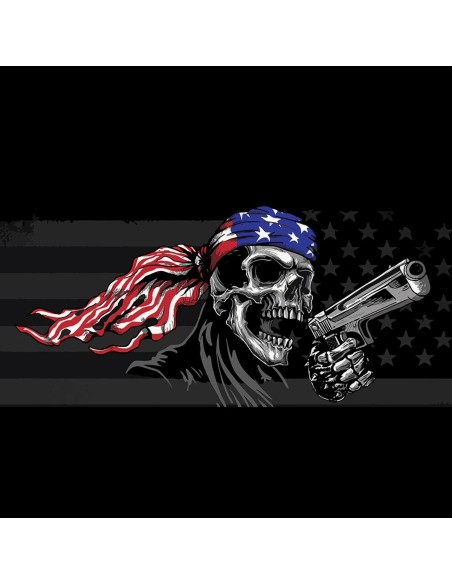 BANDANA - FLYDANNA USA GUNSKULL BANDANA - FLYDANNA USA GUNSKULL