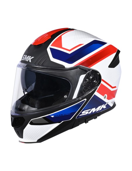 CASCO SMK MODULAR GULLWING SUPERTOUR ROJO-AZUL BRILLO|Area Custom|145,00 €