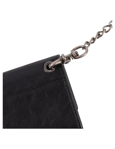 BILLETERA CARTERA 16 X 11 CM CON CADENA PARA CINTURÓN PIEL