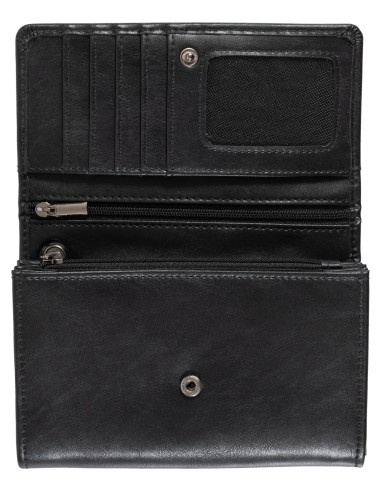 BILLETERA CARTERA 16 X 11 CM CON CADENA PARA CINTURÓN PIEL