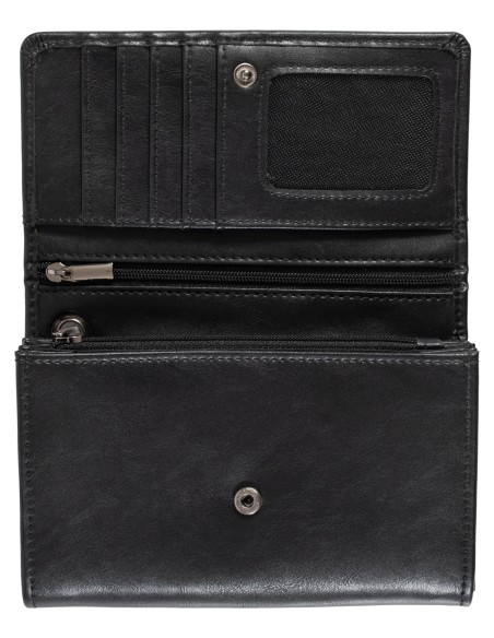 BILLETERA CARTERA 16 X 11 CM CON CADENA PARA CINTURÓN PIEL