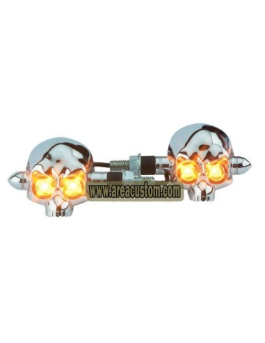 INTERMITENTES LED SKULL HEAD HOMOLOGADOS