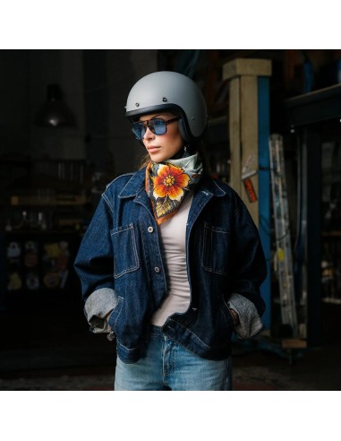Casco Jet DMD Retro Cielo | Área Custom