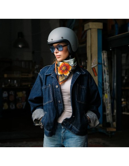Casco Jet DMD Retro Cielo | Área Custom