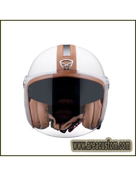 CASCO NEXX X70 GROOVY BLANCO CAMEL