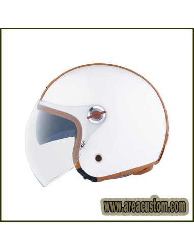 CASCO NEXX X70 GROOVY BLANCO CAMEL