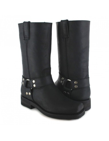 BOTA BIKER 1501-6 CRAZY OLD NEGRO MAYURA