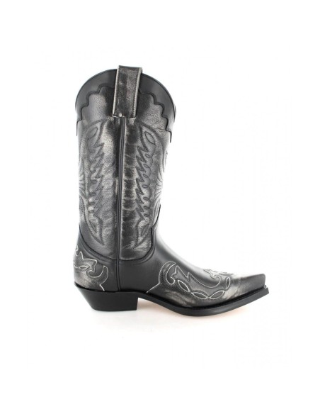 BOTA COWBOY MILANELO BONE-PULL OIL NEGRO MAYURA BOTA COWBOY MILANELO BONE-PULL OIL NEGRO MAYURA