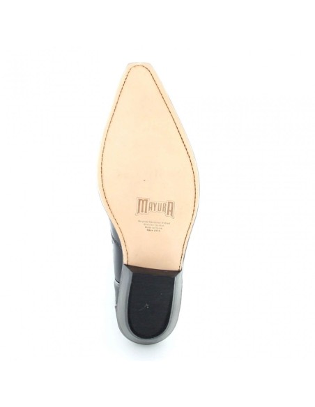 BOTA COWBOY MILANELO BONE-PULL OIL NEGRO MAYURA BOTA COWBOY MILANELO BONE-PULL OIL NEGRO MAYURA